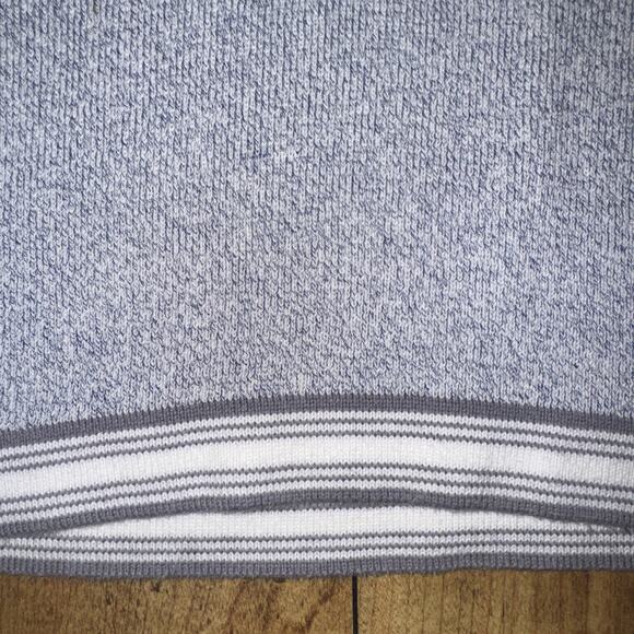 United Colors Of Benetton V Neck Shirt Blue XS 14x16 - Picture 2 of 4